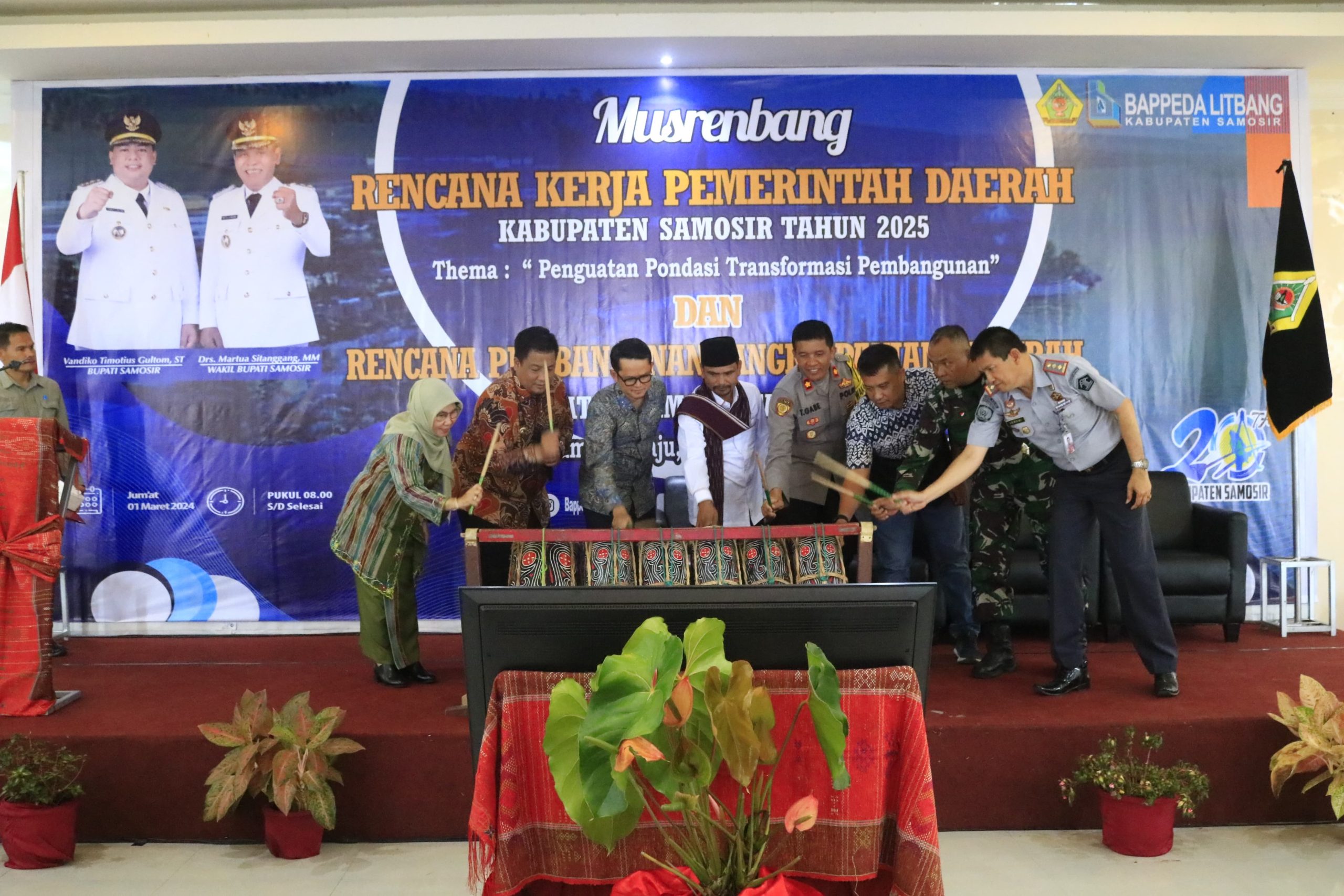 Bupati Samosir Buka Musrenbang RKPD Tahun 2025 dan RPJPD Tahun 2025-2045